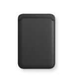 Black Magnetic Leather MagSafe Card Wallet for iPhone