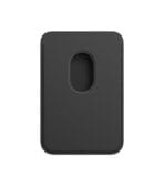 Black Magnetic Leather MagSafe Card Wallet for iPhone - Image 3