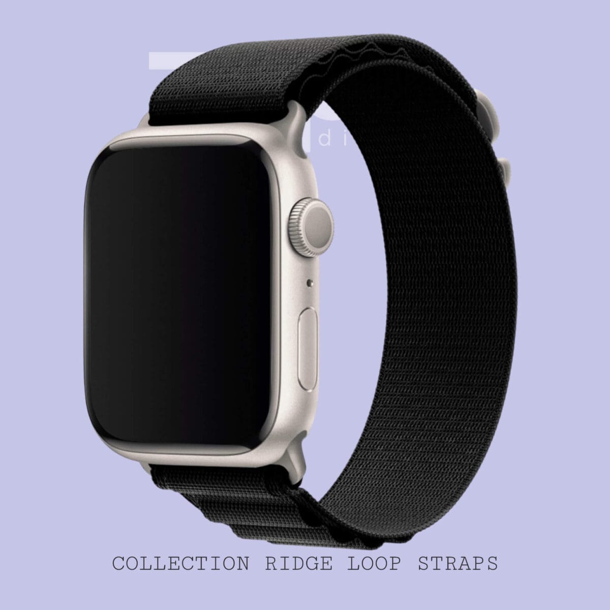 Ridge Loop Black Color Strap 2