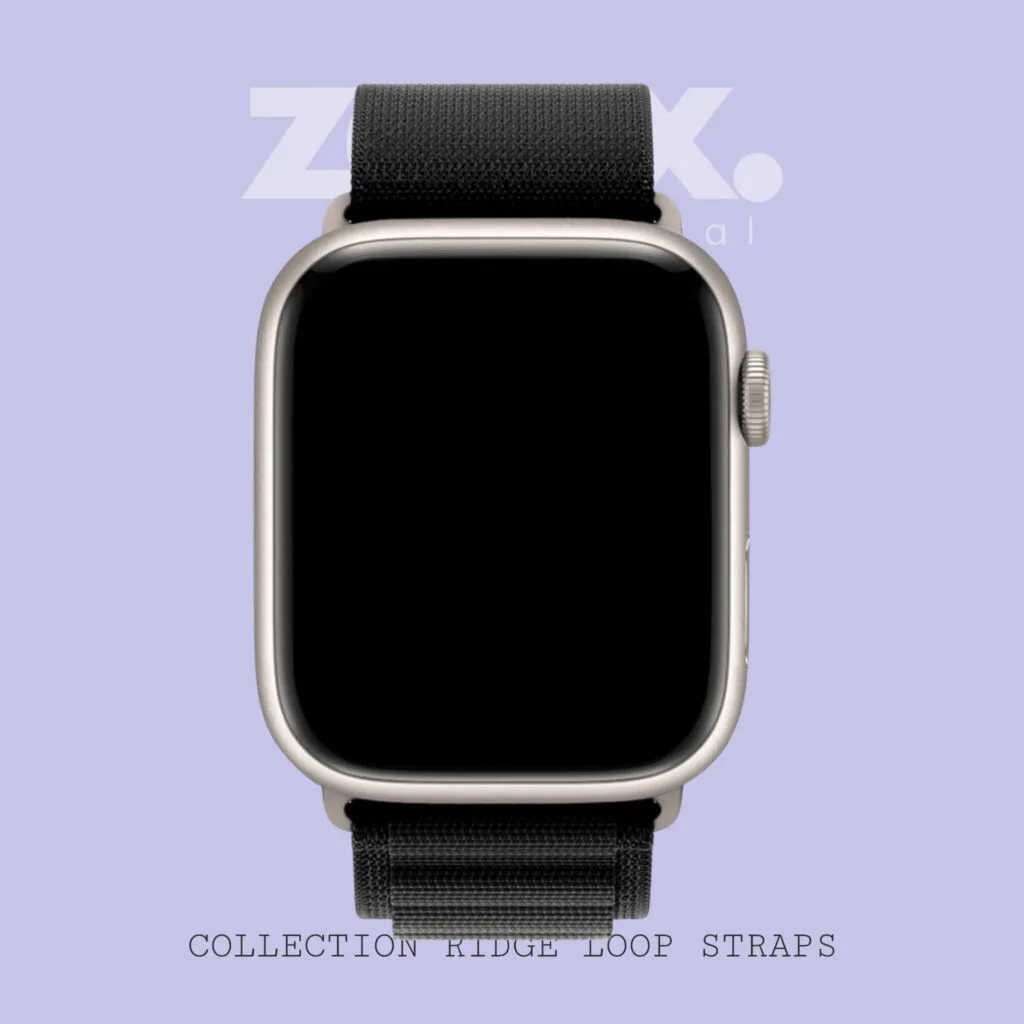 Ridge Loop Black Color Strap 4