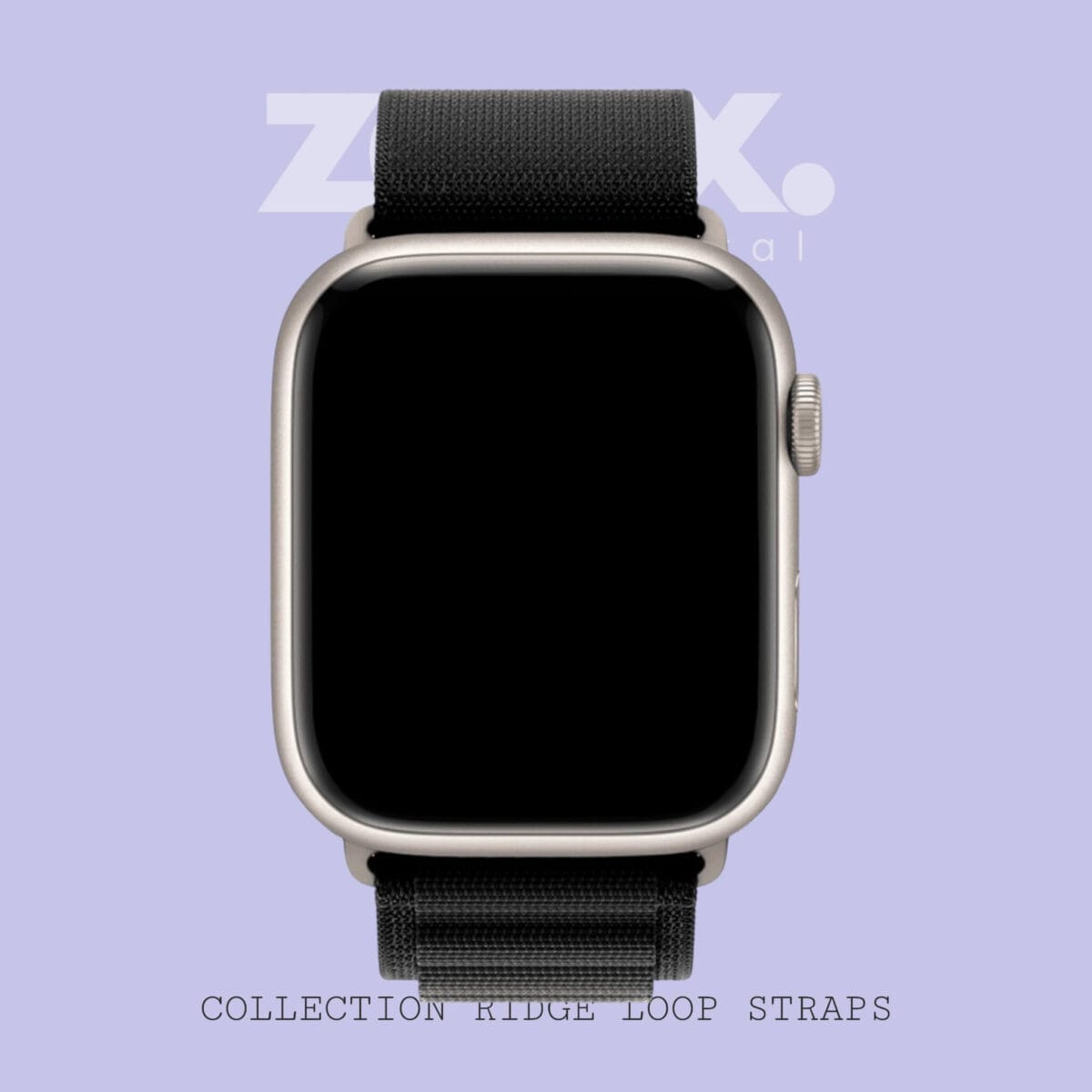 Ridge Loop Black Color Strap 4