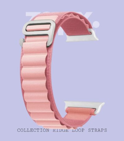 Ridge Loop Pink Color Strap 4