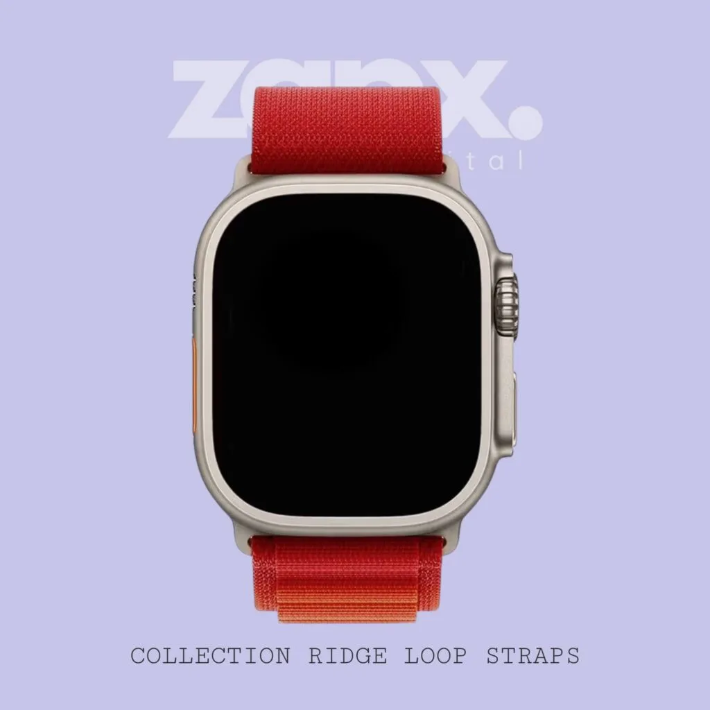 Ridge Loop Red Color Strap 2