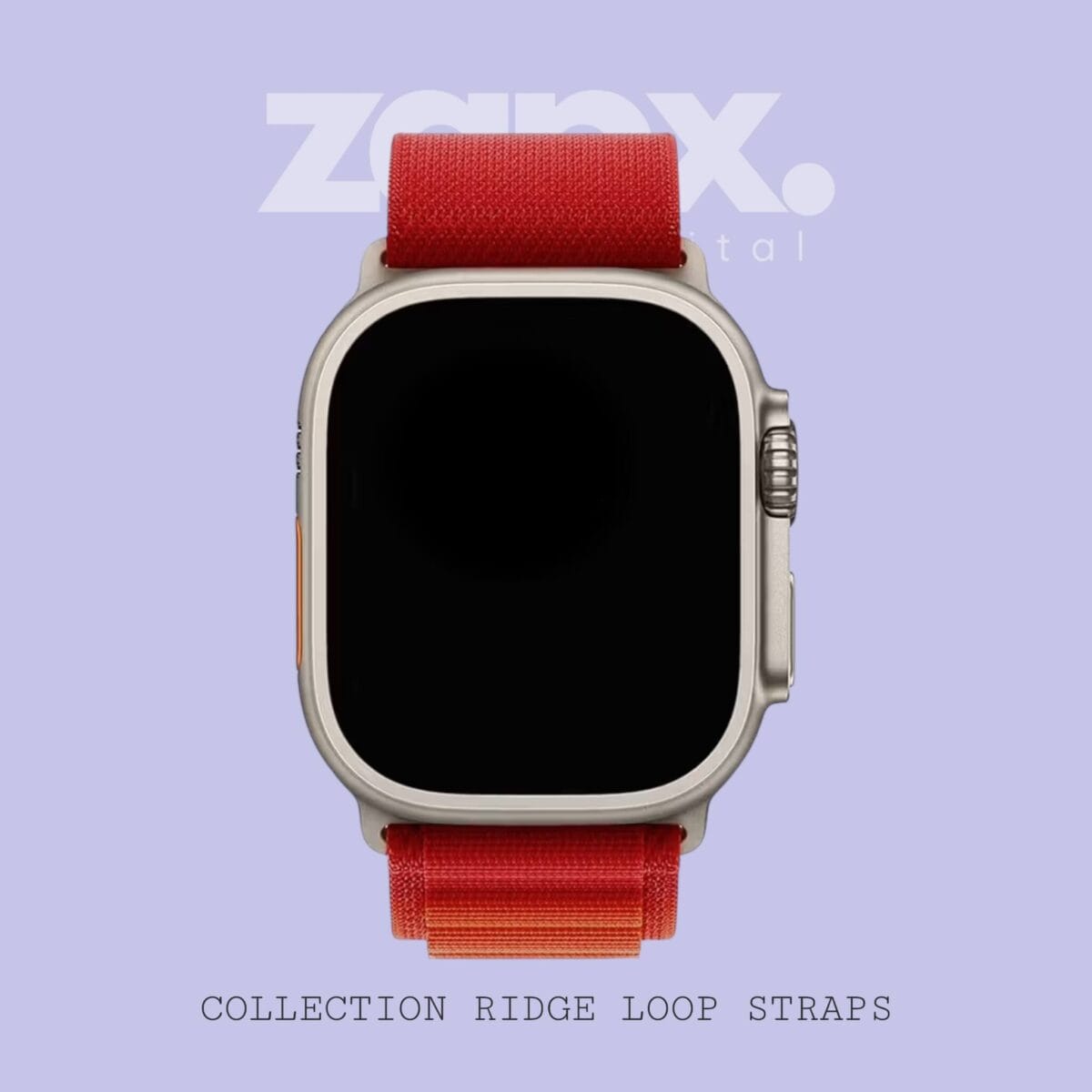 Ridge Loop Red Color Strap 2