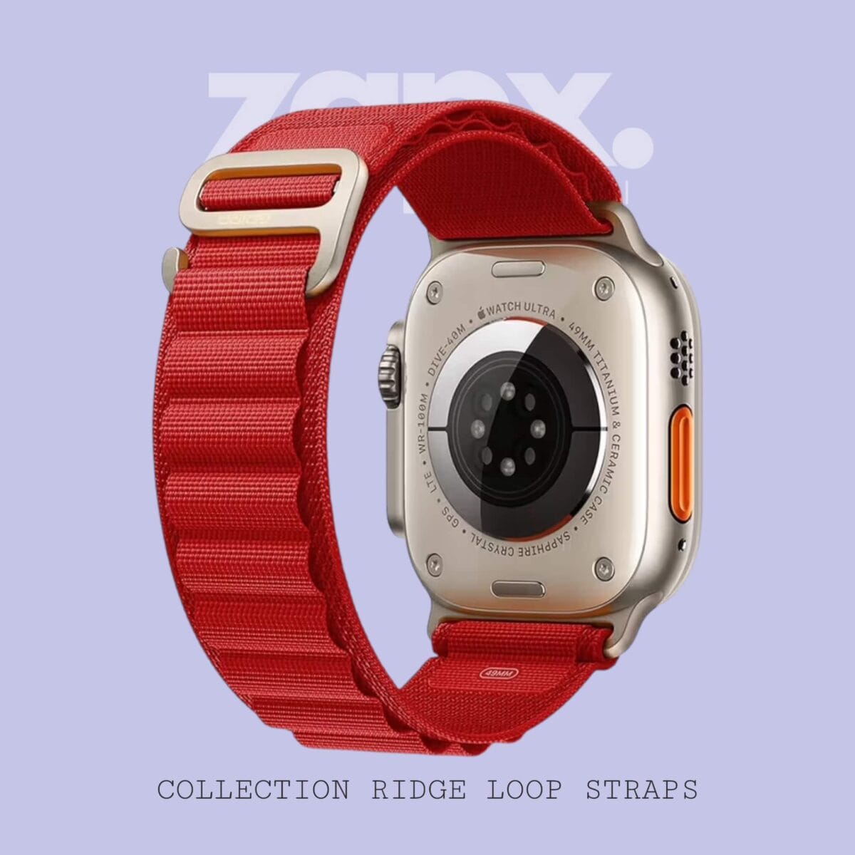 Ridge Loop Red Color Strap 3
