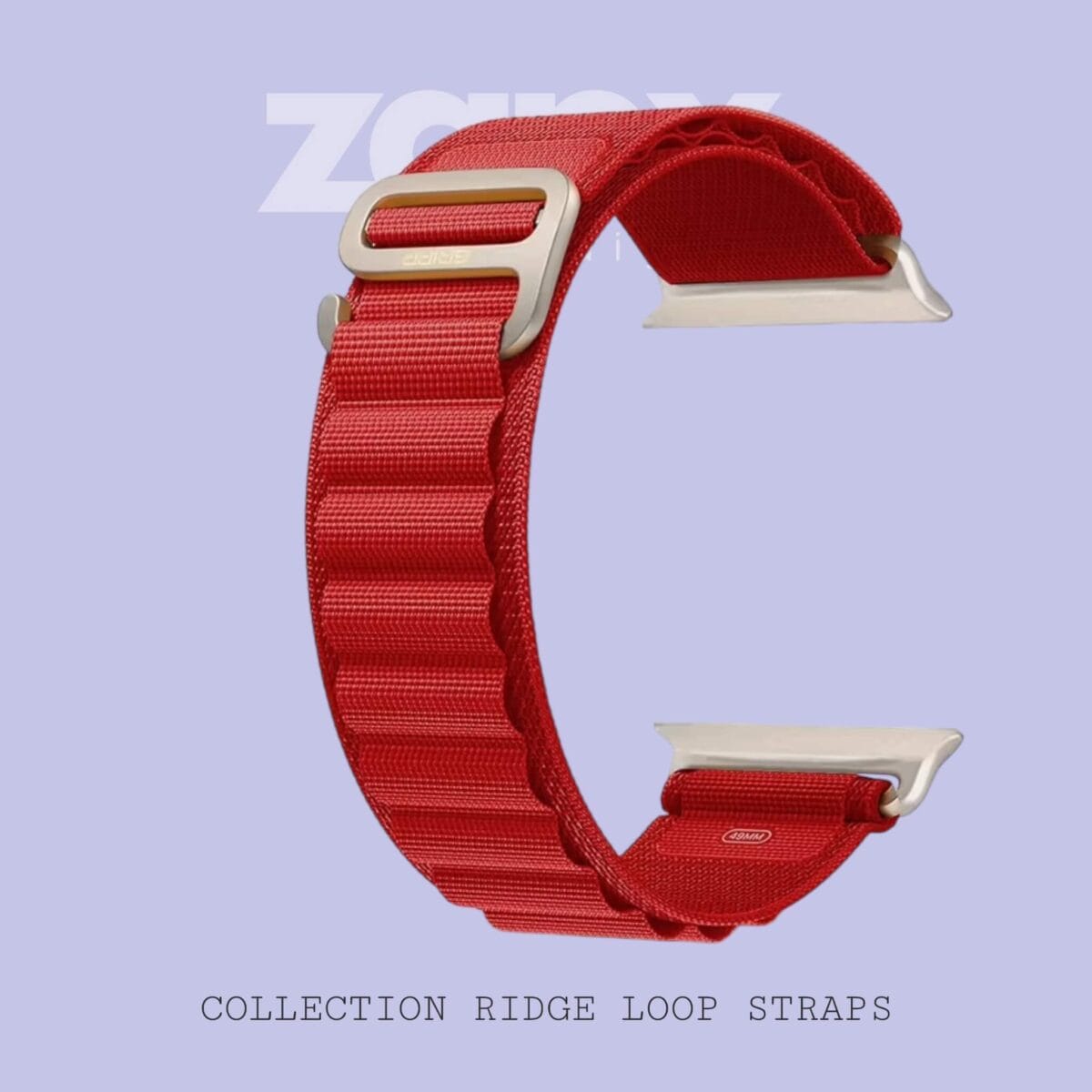 Ridge Loop Red Color Strap 4