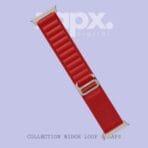 Ridge Loop Red Color Strap 5