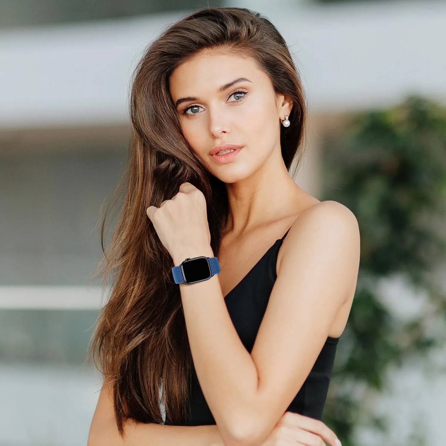 Blue Magnetic Nylon Solo Loop Strap