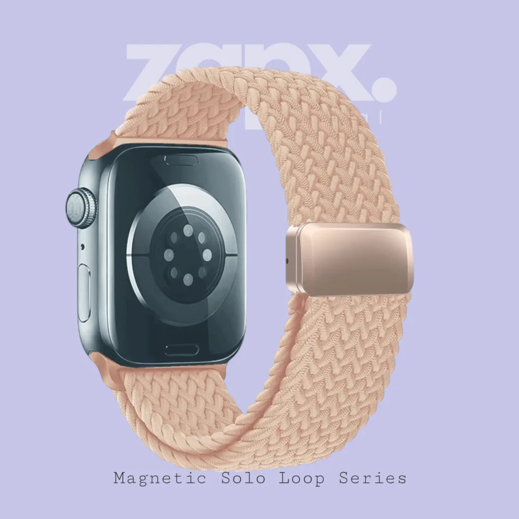 Magnetic Solo Loop Pink Apple Watch Strap