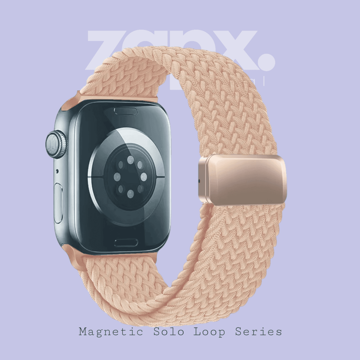 Magnetic Solo Loop Pink Apple Watch Strap