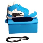 Branded Sneaker Style Silicon Airpods Case for AirPods Pro, Pro 2, & AirPods 4 (Sky Blue) - Image 5