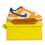 Branded Sneaker Style Silicon Airpods Case for AirPods Pro, Pro 2, & AirPods 4 (Yellow) - Image 2