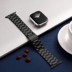 TruOna Black Steel Band for Apple Watch - Image 2