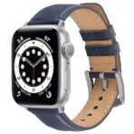 TruOna Blue Leather Band for Apple Watch - Image 5