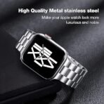 TruOna Gray Steel Band for Apple Watch - Image 4