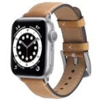 TruOna Light Brown Leather Band for Apple Watch - Image 5