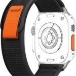 TruOna Black Nylon Strap for Apple Watch