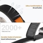 TruOna Black Nylon Strap for Apple Watch - Image 3