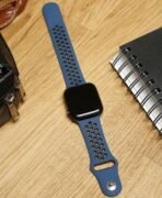 TruOna Blue-Black Silicon Sport for Apple Watch - Image 3