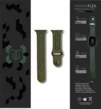 TruOna Green-Black Silicon Sport for Apple Watch - Image 2