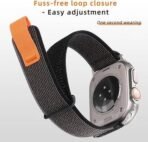 TruOna Grey Nylon Strap for Apple Watch - Image 4