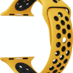 TruOna Yellow-Black Silicon Sport for Apple Watch